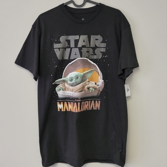 Star Wars Mandalorian The Child Grogu Baby yoda T-shirt Black M - Picture 6 of 6